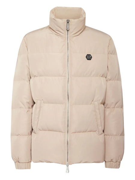  Philipp Plein Logo-plaque Puffer Jacket - Neutrals 