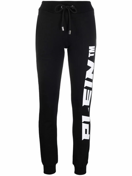  Philipp Plein Logo-print Cotton Joggers - Black 