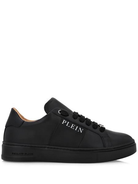  Philipp Plein Logo-print Nappa Leather Sneakers - Black 