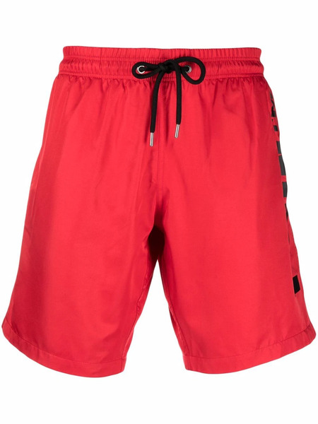  Philipp Plein Logo-print Swimming Shorts - Red 