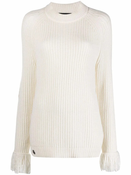  Philipp Plein Love Plein Ribbed-knit Jumper - Neutrals 