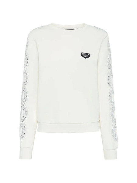  Philipp Plein Ls Crystal Cable Long-sleeved Sweatshirt - Neutrals 