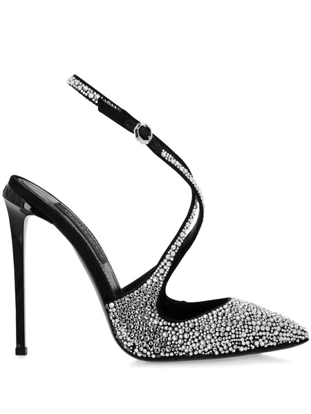  Philipp Plein 120mm Crystal-embellished Pumps - Black 