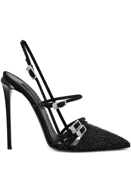  Philipp Plein 120mm Slingback Pumps - Black 