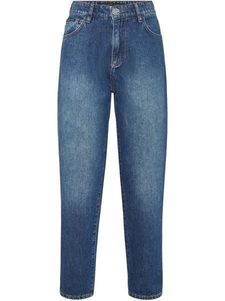  Philipp Plein Mom Jeans - Blue 