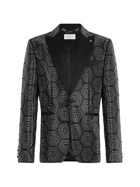  Philipp Plein Monogram Embellished Blazer - Black 