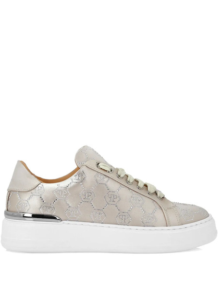  Philipp Plein Monogram-embellished Sneakers - Neutrals 