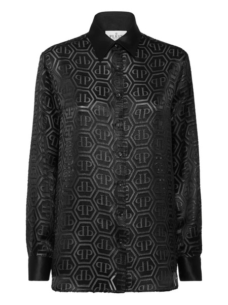  Philipp Plein Monogram-pattern Shirt - Black 