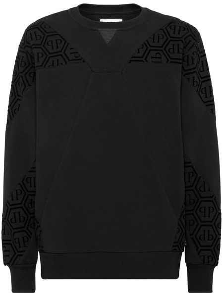 Philipp Plein Monogram Sweatshirt - Black 