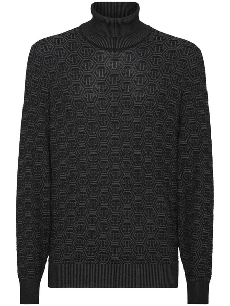  Philipp Plein Monogram Sweatshirt - Black 