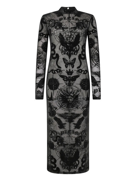  Philipp Plein Open-back Midi Dress - Black 