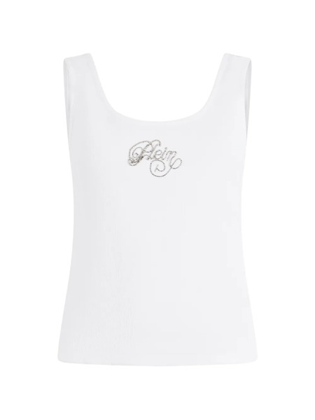  Philipp Plein Open-back Tank Top - White 