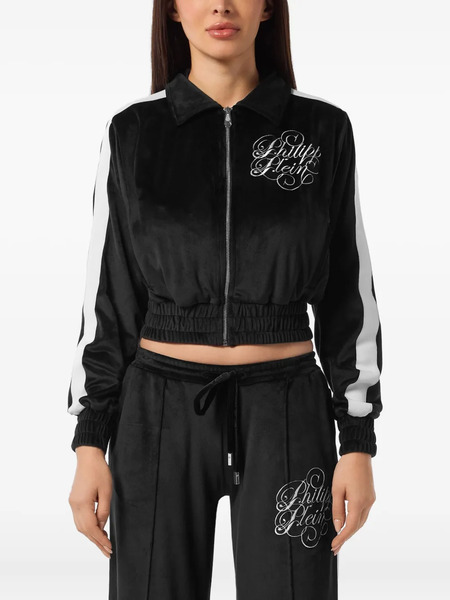  Philipp Plein Panelled Tracksuit Jacket - Black 