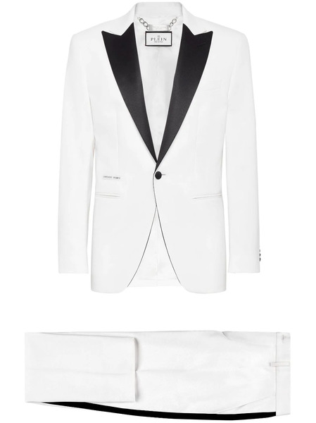  Philipp Plein Peak-lapels Single-breasted Blazer - White 
