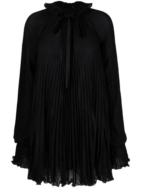  Philipp Plein Pleated Shift Dress - Black 