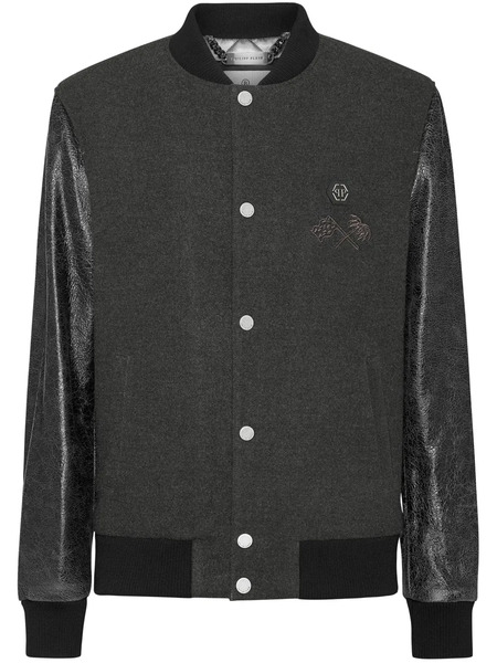  Philipp Plein Plein Club Bomber Jacket - Grey 