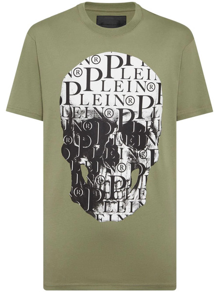  Philipp Plein Print Skull T-shirt - Green 
