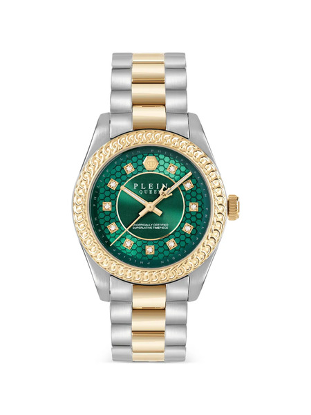  Philipp Plein Queen Supreme Crystal 36mm Watch - Green 