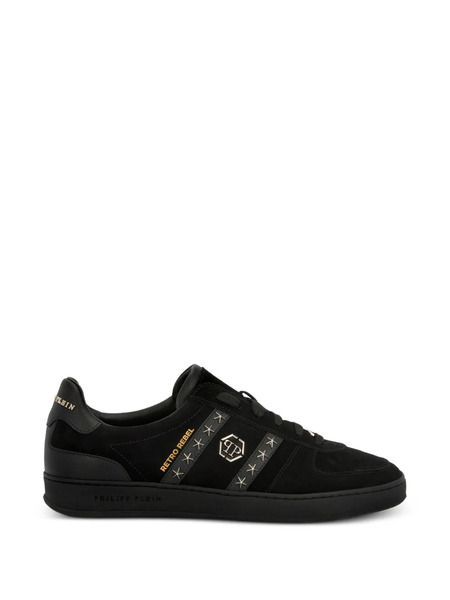  Philipp Plein Retro Rebel Studded Sneakers - Black 