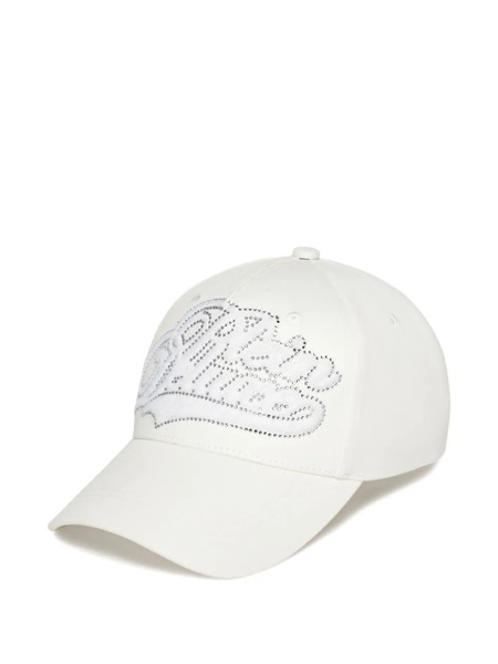 Philipp Plein Rhinestone-embellished Baseball Cap - White 