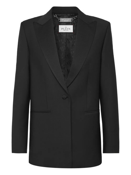  Philipp Plein Rhinestone-embellished Blazer - Black 