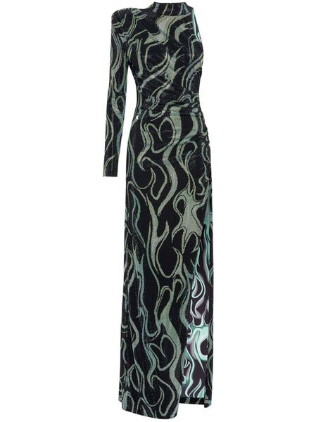  Philipp Plein Rhinestone-embellished Jersey Maxi Dress - Black 