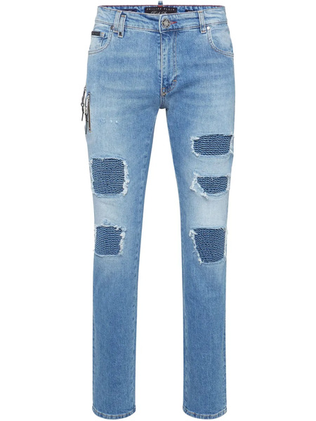  Philipp Plein Rock Star Studs Jeans - Blue 