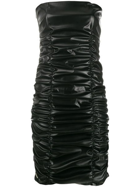  Philipp Plein Ruched Cocktail Dress - Black 