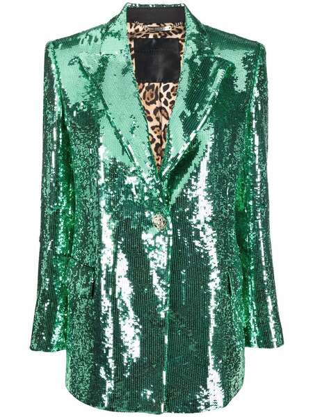  Philipp Plein Sequin-embellished Blazer - Green 