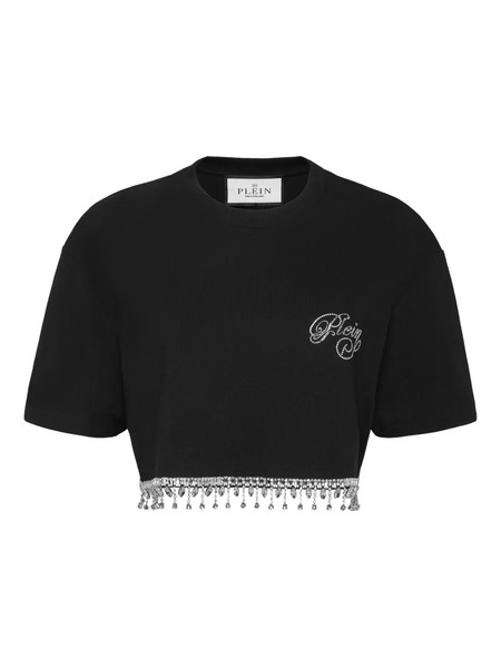  Philipp Plein Signature Cropped T-shirt - Black 