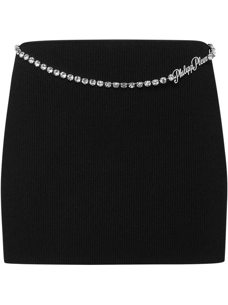 Philipp Plein Signature Mini Skirt - Black 