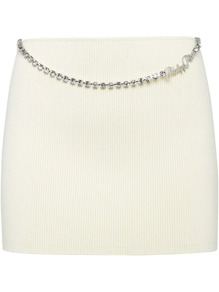  Philipp Plein Signature Mini Skirt - White 