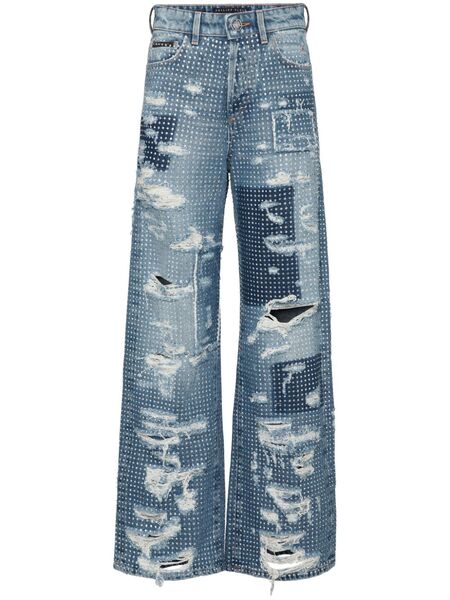  Philipp Plein Skater Row Jeans - Blue 