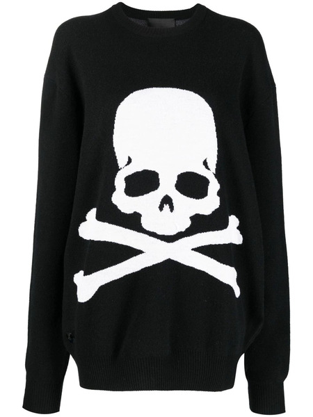  Philipp Plein Skull Bones Crew-neck Jumper - Black 