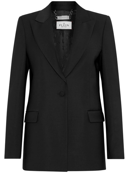  Philipp Plein Skull Crystal-embellished Blazer - Black 
