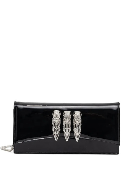  Philipp Plein Skull-motif Clutch Bag - Black 