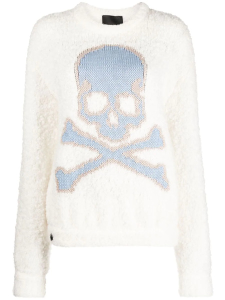 Philipp Plein Skull&bones Knitted Jumper - Neutrals 