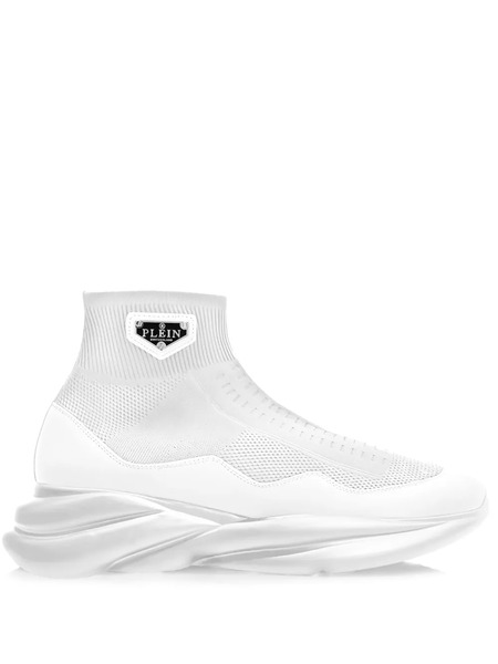  Philipp Plein Skywalker Logo-appliqué Sneakers - White 