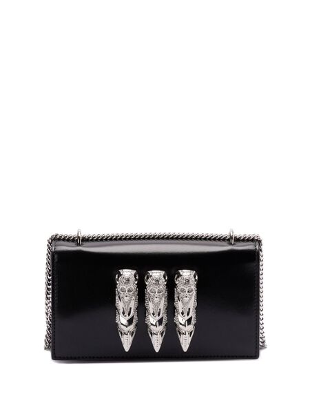  Philipp Plein Small Leather Shoulder Bag - Black 