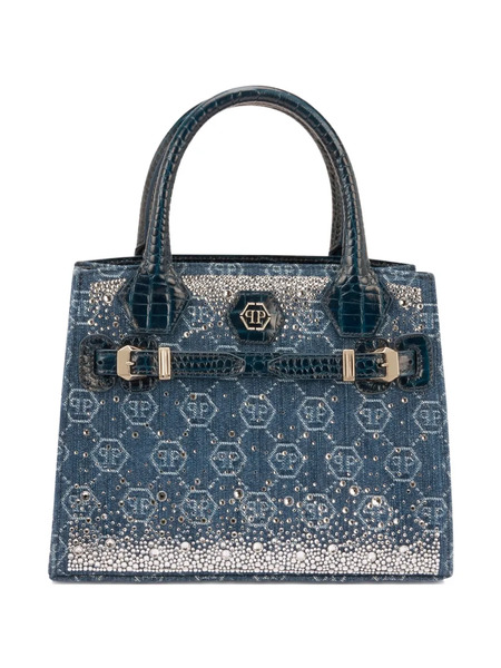 Philipp Plein Small Logo-detail Tote Bag - Blue 