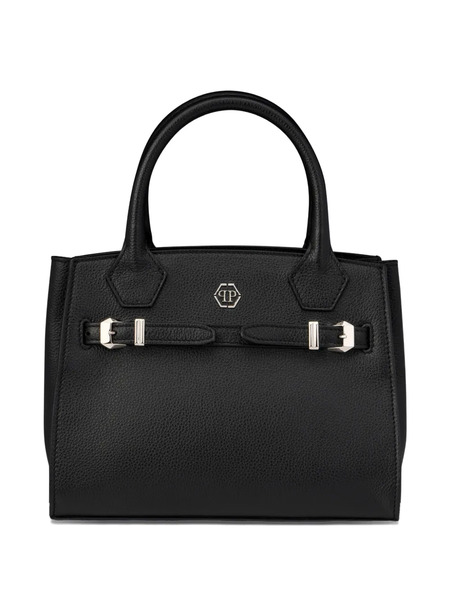  Philipp Plein Small Top-handle Leather Tote Bag - Black 