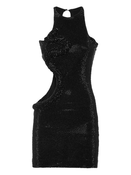 Philipp Plein Snake Mini Dress - Black 