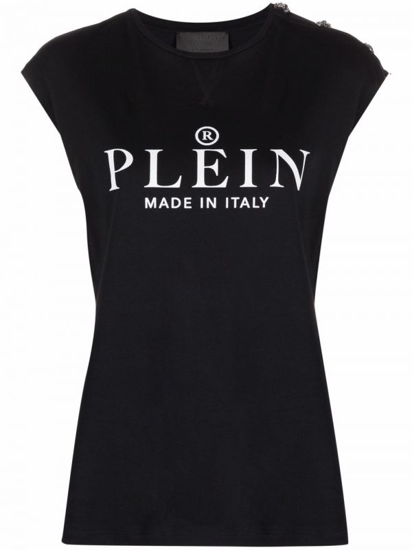  Philipp Plein Ss Logo-print T-shirt - Black 