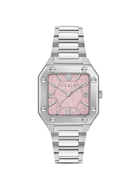  Philipp Plein Stainless Steel Pink Dial 34mm Watch 