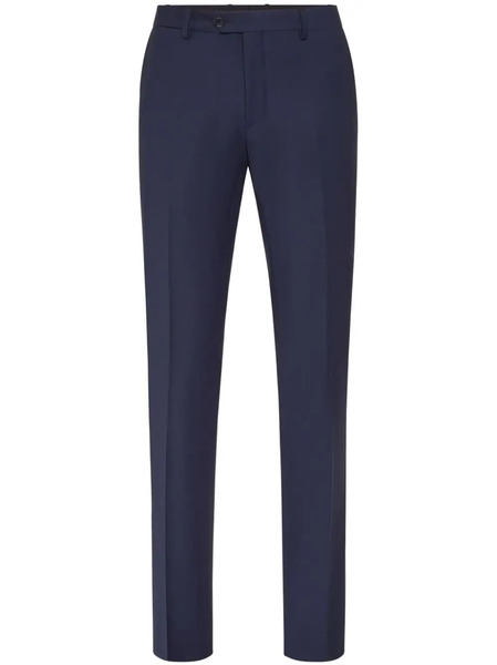  Philipp Plein Straight-leg Wool-blend Trousers - Blue 