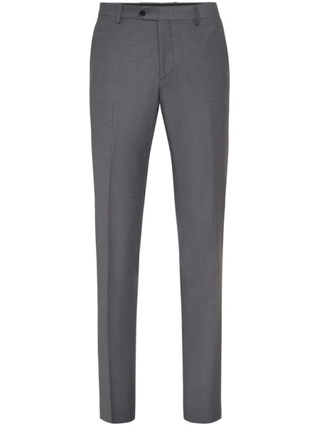  Philipp Plein Straight-leg Wool-blend Trousers - Grey 