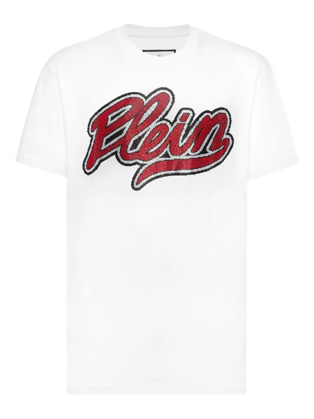  Philipp Plein Strass Signature T-shirt - White 