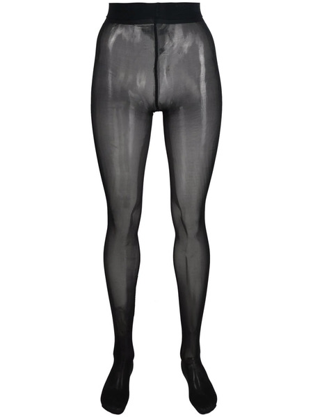  Philipp Plein Striped Logo-embellished Tights - Black 