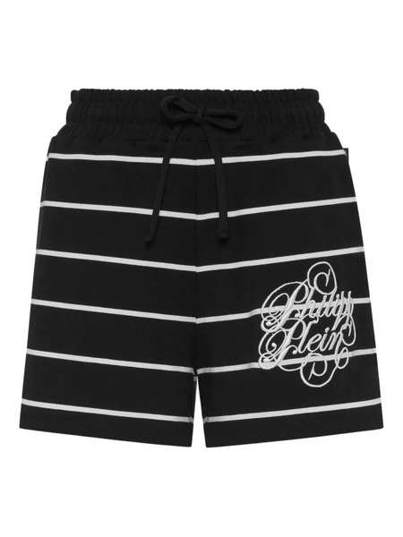  Philipp Plein Striped Shorts - Black 