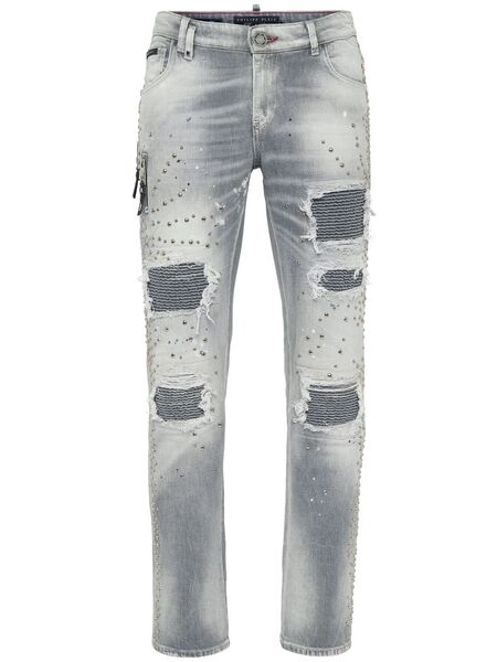  Philipp Plein Studded Jeans - Grey 